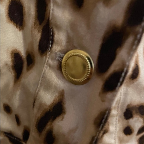 Chico’s Leopard Print Jean Jacket - Picture 2 of 6